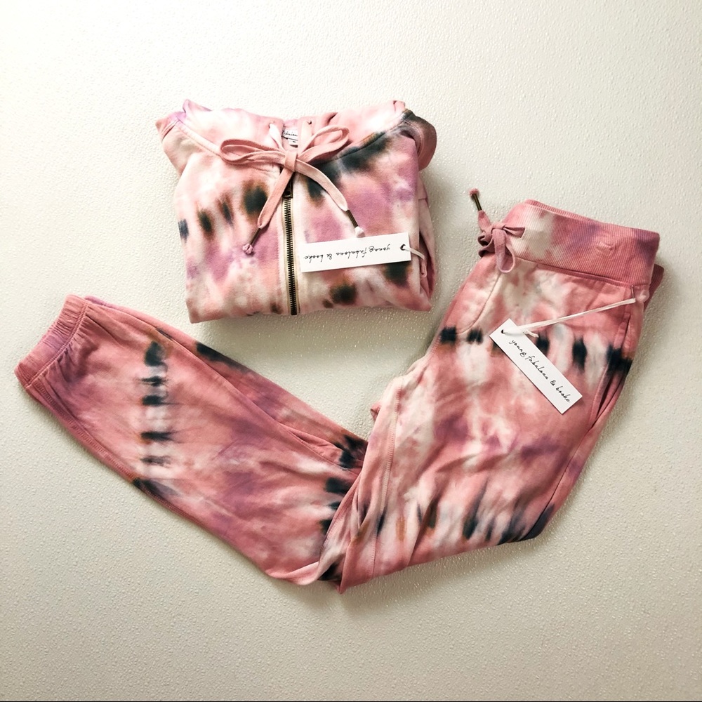 Young Fabulous & Broke Tie Dye Sweater Jogger Set